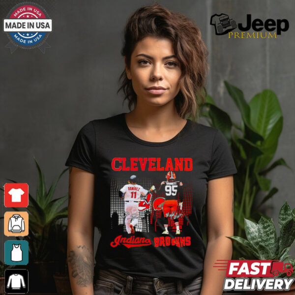 Ramirez Garrett Cleveland Guardians Browns signature shirt