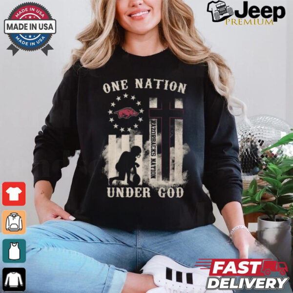 Razorbacks Nation Under God Shirt