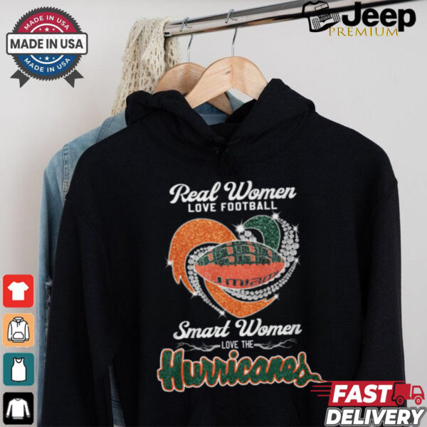 Real Women Love Football Smart Women Love The Miami Hurricanes 2024 Shirt