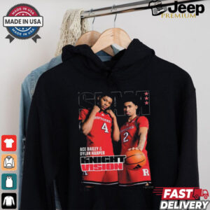 SLAM Ace Bailey And Dylan Harper Rutgers Scarlet Knights Knight Vision t shirt