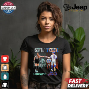 Sabrina Ionescu New York Liberty X Francisco Lindor New York Mets Shirt