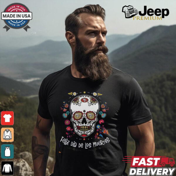 San Francisco 49ers Skull Dia De Los Muertos 2024 T Shirt