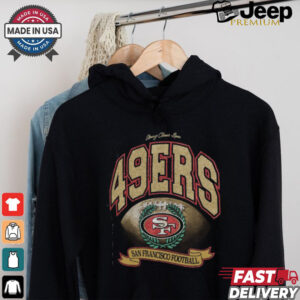 San Francisco 49ers Stoney Clover Lane x '47 Black Glitter Rocker Retro Tubular T Shirt