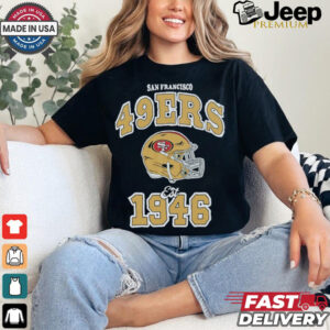 San Francisco 49ers x Aleali May Black T Shirt