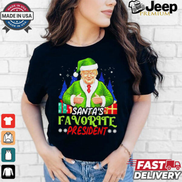 Santa’s Favorite President Funny Trump Christmas shirt