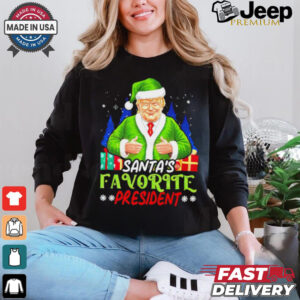 Santa’s Favorite President Funny Trump Christmas shirt