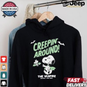 Snoopy Creepin Around Creature Of The Night The Vampire Shirt