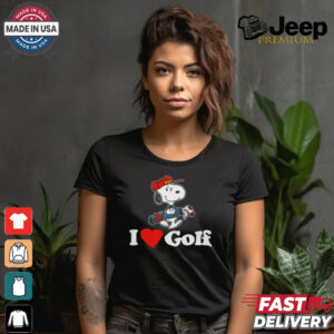 Snoopy I love golf T shirt