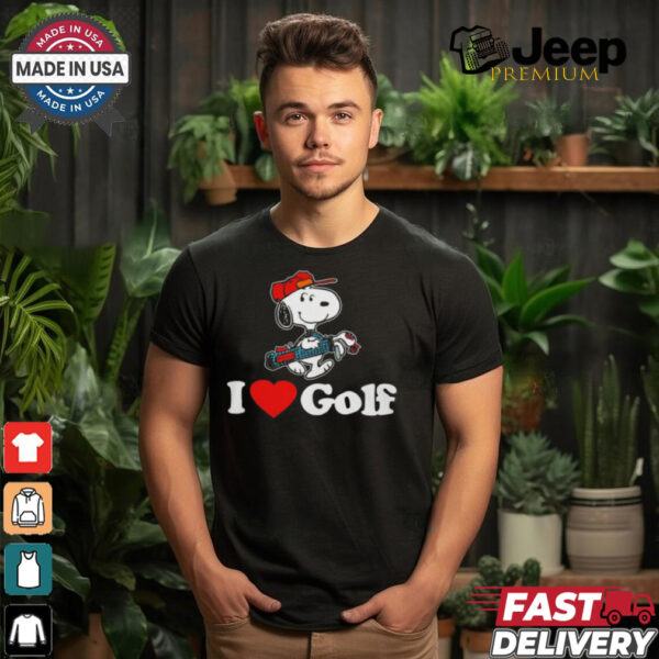 Snoopy I love golf T shirt