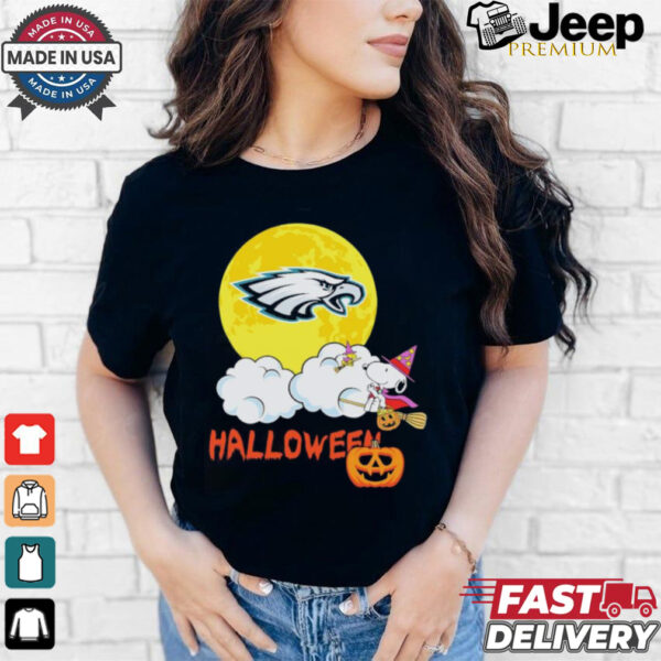 Snoopy Philadelphia Eagles NFL Halloween 2024 Shirt