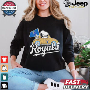 Snoopy driving car let’s go Kansas City Royals MLB Playoff shirt