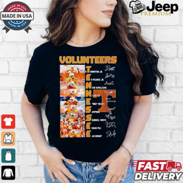 Tennessee Volunteers name and signature photo shirt