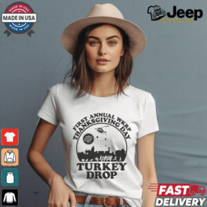 Thanksgiving day Turkey Drop first annual WKRP shirt