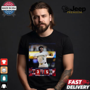 The Brewers mount an epic comeback to even up the 2024 NL WildCard Series Shirt