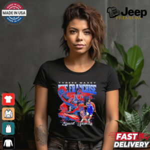 The Franchise Tyrese Maxey speed demon 76ers bootleg shirt