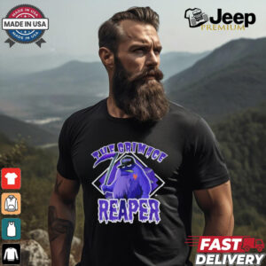 The Grimace Reaper Queens baseball parody MLB shirt