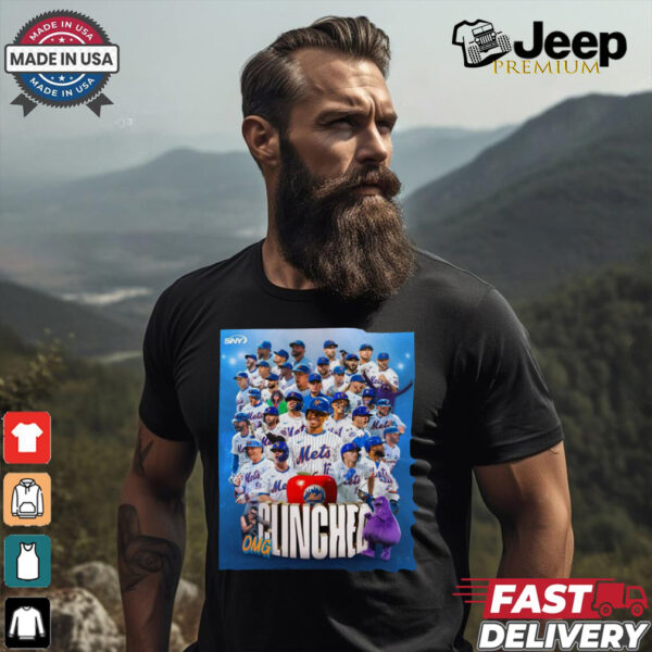 The New York Mets Clinched Are Headed To Postseason 2024 MLB National League East Division Poster t shirt