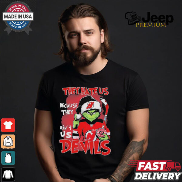 They Hate Us Because They Ain’t Us Grinch X New Jersey Devils Christmas Shirt