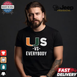 US Vs Everybody T Shirt Black