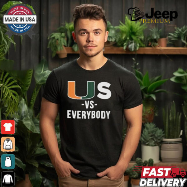 US Vs Everybody T Shirt Black