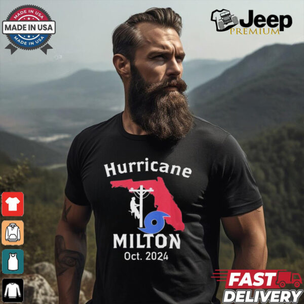 United State Hurricane Milton Lineman Oct 2024 Graphic t shirt