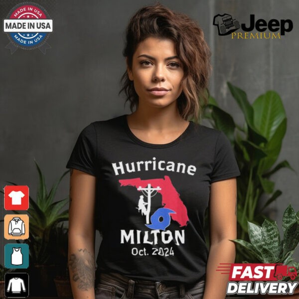 United State Hurricane Milton Lineman Oct 2024 Graphic t shirt