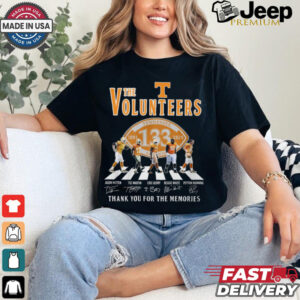 Volunteers Tennessee 133th Anniversary 1891 2024 Thank You For The Memories T Shirt