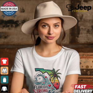 Womens Florida Strong Printed V Neck T Shirt