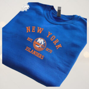 York Islanders Embroidered Sweatshirt Nhl Embroidered Sweater Embroidered shirt