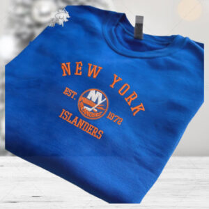 York Islanders Embroidered Sweatshirt Nhl Embroidered Sweater Embroidered shirt