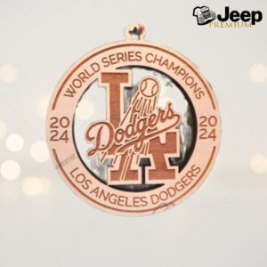 2024 World Series Champions Los Angeles Dodgers Ornament, ALCS LA Dodgers Christmas Ornament , American League Baseball Ornament