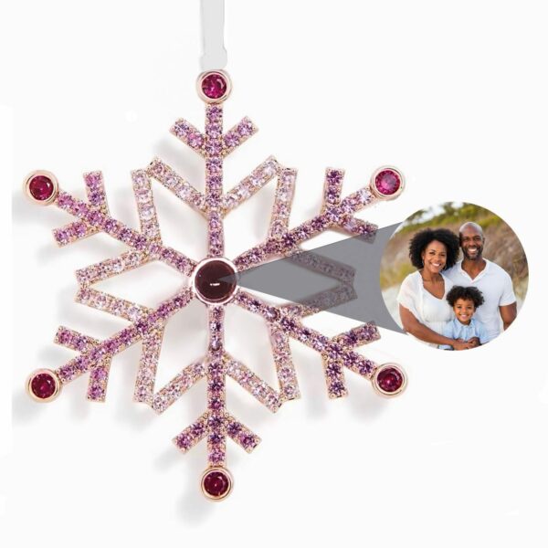 Personalized Snowflake Photo Ornament