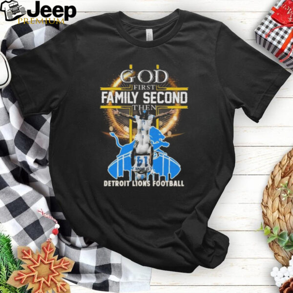 Amon ra St. Brown x God First Family Second Then Detroit Lions Football 2024 Shirt