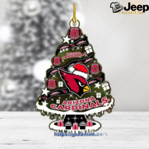 Arizona Cardinals Christmas Tree Acrylic Ornament