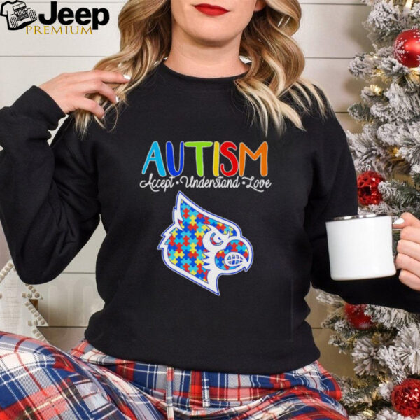 Autism accept understand love Louisville Cardinals shirt