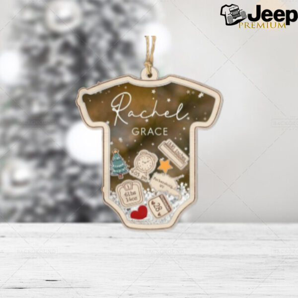 Baby’s First Christmas Ornament, Baby 1st Christmas Ornament, Custom Baby Name, Custom Newborn Gift, 4D Shake Babies Ornament, Baby Keepsake