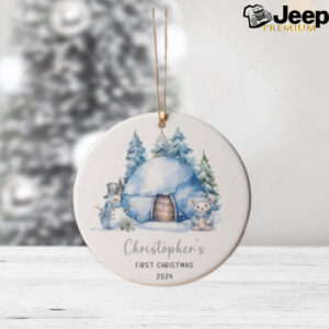 Baby’s First Christmas Ornament, Baby boy Christmas, Tree Decorations, Baby’s First Christmas Gifts, Personalized Keepsake, Ceramic Ornament