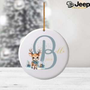 Baby’s First Christmas Ornament, Personalized Monogram, Tree Decorations, Baby’s First Christmas Gifts, Ceramic Ornament, Christmas Keepsake