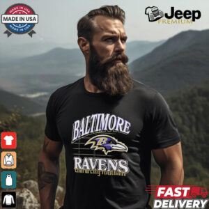 Baltimore Ravens Charm City Football Retro Gridiron T Shirts