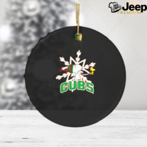 Bend Cubs Peanuts Snoopy Christmas ornament