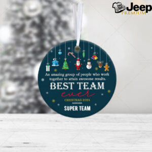 Best Team Ever Christmas Ornament 2024, Coworker Christmas Gift, Custom Corporate Gift Ornament, Employee Ornaments, Team Christmas Gifts