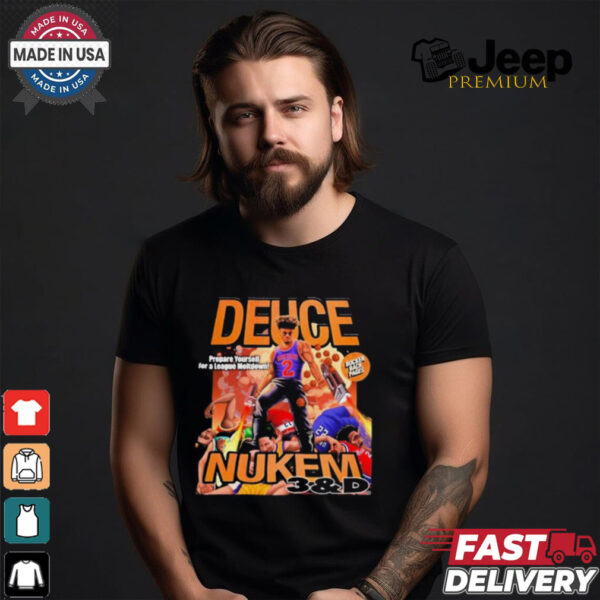 Bockerbackpages Deuce Nukem 3 & D Prepare Yourself For A League Meltdown t shirt