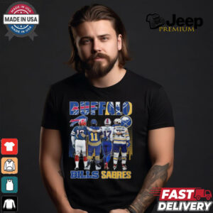 Buffalo Bills Josh Allen Jim Kelly Buffalo Sabres Gilbert Perreault Tage Thompson T Shirt