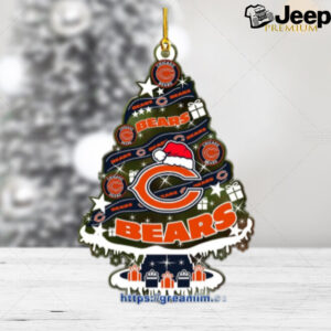 Chicago Bears Christmas Tree Acrylic Ornament