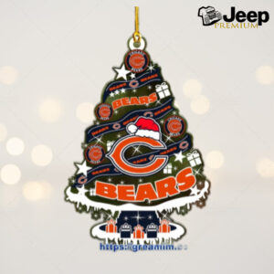 Chicago Bears Christmas Tree Acrylic Ornament