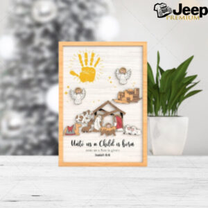 Christmas Nativity Navity Handprint Art Svg, Christmas Handprint Cut File Svg, Jesus Svg,Nativity Scene Svg, Home Decoration ,Glowforge File