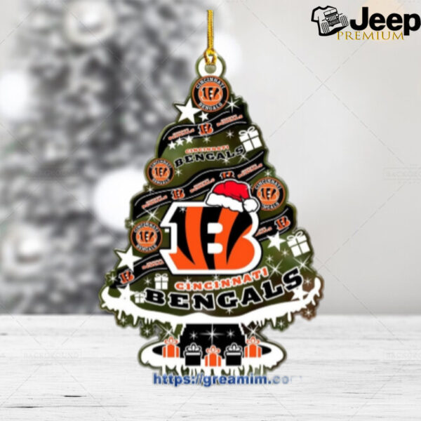 Cincinnati Bengals Christmas Tree Acrylic Ornament