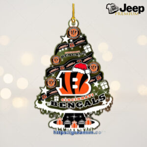 Cincinnati Bengals Christmas Tree Acrylic Ornament