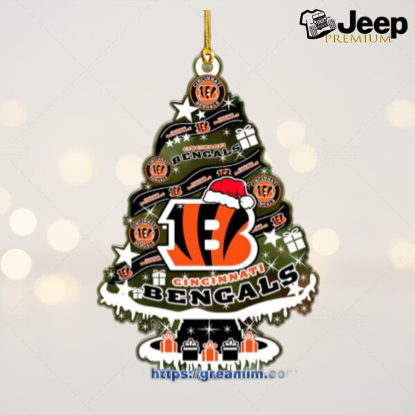 Cincinnati Bengals Christmas Tree Acrylic Ornament