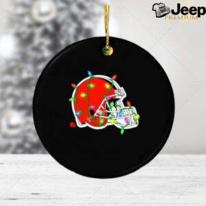 Cleveland Browns lights Holiday Christmas 2024 logo ornament